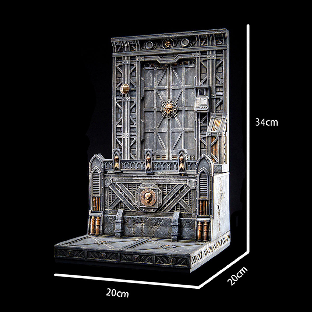 Xinglan Workshop Steel Casting 1/12-1/18 Warhammer Series Bro-style Mountain Diorama Scene Base (Hive City Version) Fit Action Figure
