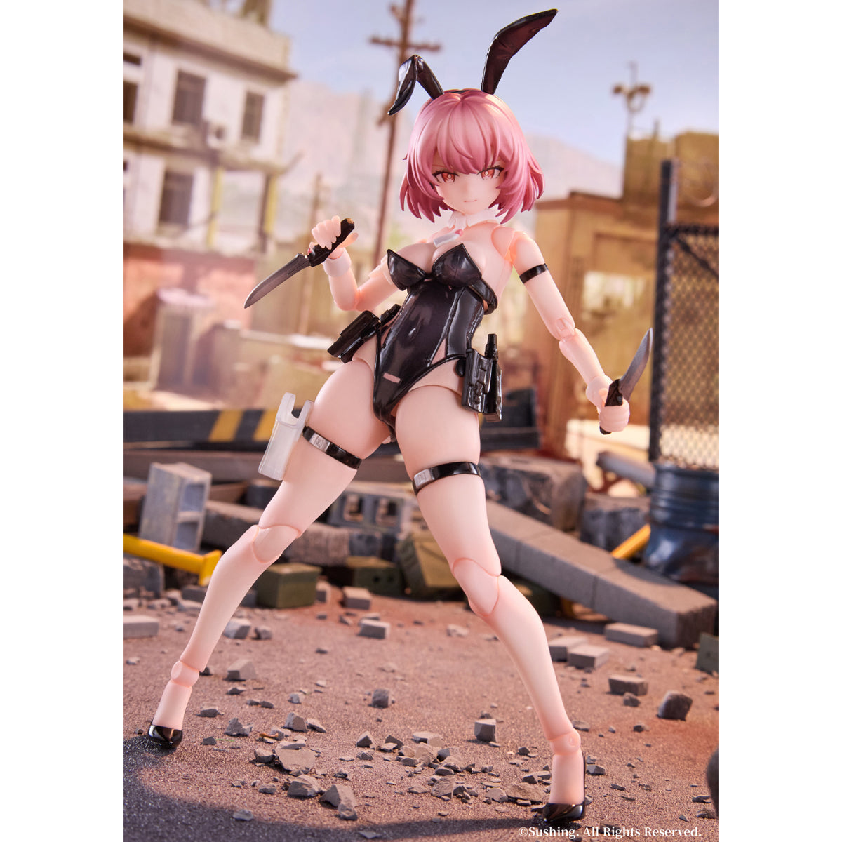 Sushing, Rabbit Bunny Rapid Squad Force: Assault Trooper - BELKA, Anime Action Figure