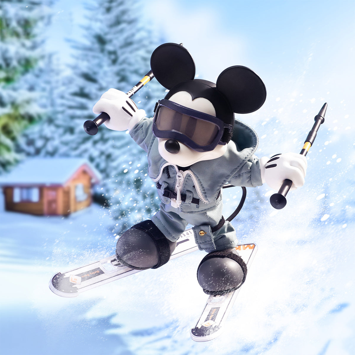 MORSTORM Disney Snow Board Club: Captain Mickey/Minnie Student/Coach Donald Duck/Daisy Student/Goofy Player Art Figurine