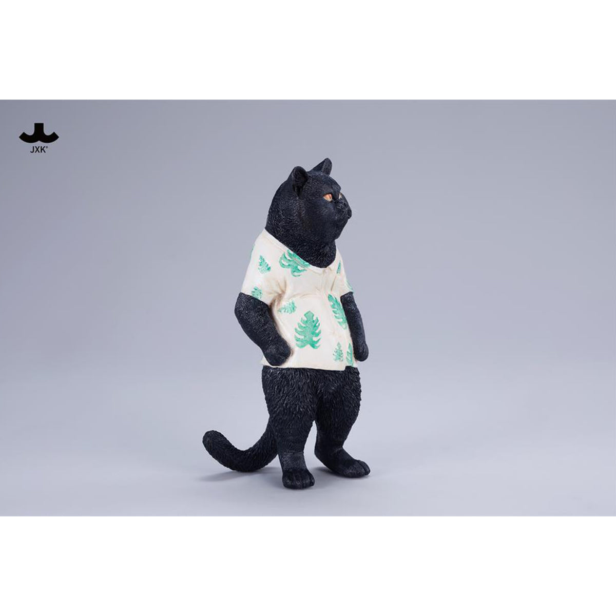 JXK, Tropical Cat Stand, Static Cat Animal Figurine