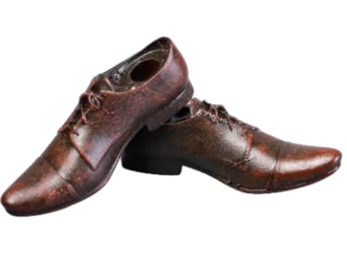 Accesorio para figura de acción a escala 1/12: Botas y zapatos de cuero para hombre