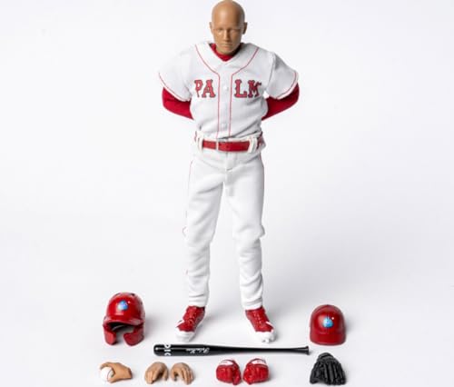 Figurine de collection DID, ensemble complet : Palm Hero Simply Fun Series The Blue Team Baseballer, figurine d'action miniature à l'échelle 1:12