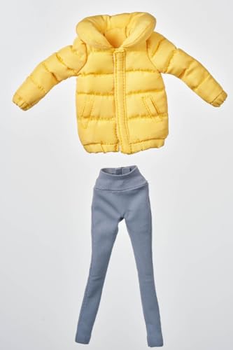 Figura a escala 1/12 Ropa para muñeca: Conjunto de chaqueta de plumas Accesorio coleccionable