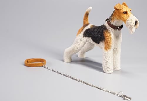 Figura de zorro coleccionable JXK: Foxterriers, pintada a mano por expertos, realista, resina segura, miniatura a escala 1:6