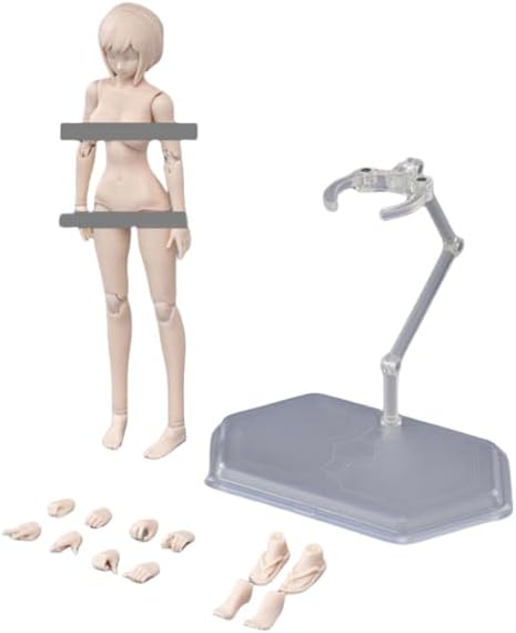 86TOYS Longshan Metal T86-ST02A Female Half-Seamless Action Figure Body - Tall and Plump Body Shape Medium Bust and Pale skin