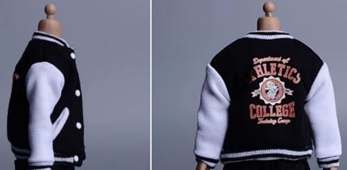 Ropa para muñecas a escala 1/12: abrigo de béisbol, accesorio coleccionable