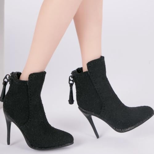 Accesorio de figura de acción a escala 1/6: Botas largas de mujer, miniatura coleccionable