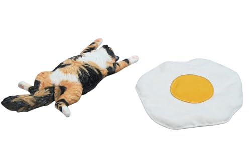 Figura de gato coleccionable JXK: Gato tumbado, pintada a mano por expertos, realista, resina segura, miniatura a escala 1:6