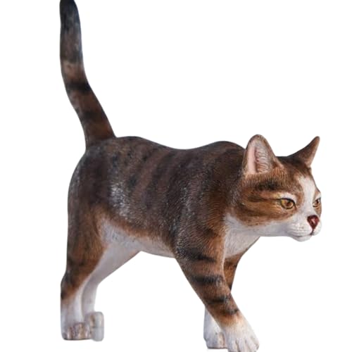 JXK Collectible Cat Figure: Chinese Cat, Expertly Hand-Painted, Lifelike, Safe Resin, 1:6 Scale Miniature Animal Figurine