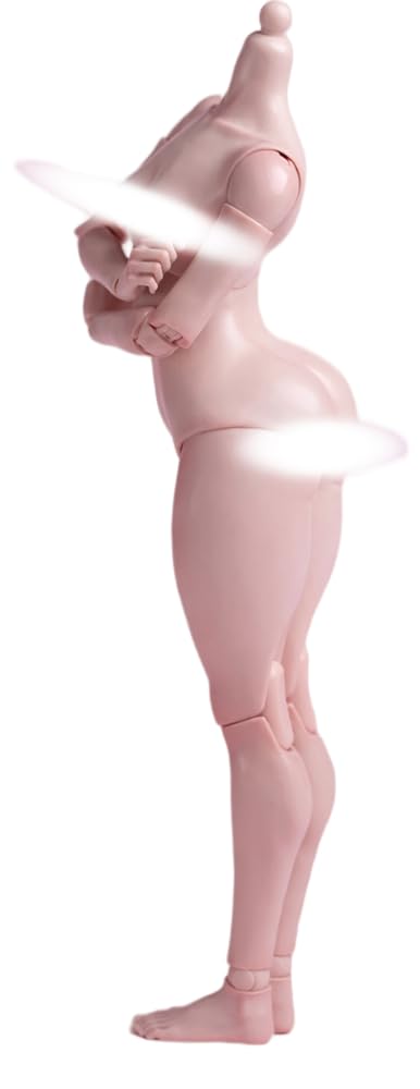 Figura de acción femenina WorldBox a escala 1:6 - Cuerpo regordete, piel clara