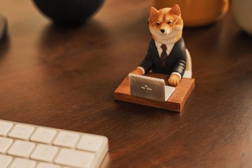 Figura de perro coleccionable JXK: Perro de horas extras, pintada a mano por expertos, realista, resina segura, miniatura a escala 1:6, JXK164