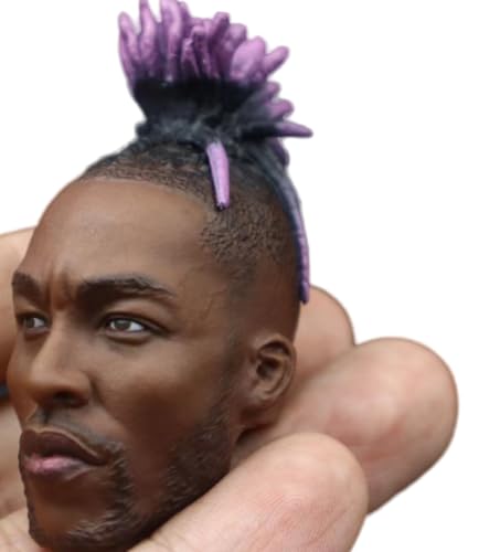 Escultura de cabeza masculina a escala 1:6, estilo anime, para figuras de acción de 12 pulgadas (H001)