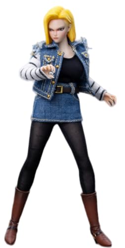 Figura coleccionable Cdtoys con accesorios: Cabeza esculpida, ropa y accesorios para figura femenina en miniatura a escala 1:12 (cd048B)