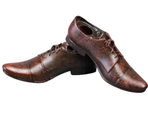 Accesorio para figura de acción a escala 1/12: Botas y zapatos de cuero para hombre