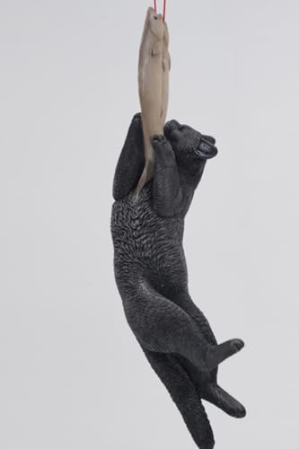 JXK Collectible Cat Figure: Cats That eat Fish 2.0, Expertly Hand-Painted, Lifelike, Safe Resin, 1:6 Scale Miniature Animal Figurine