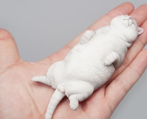 Figura de gato coleccionable JXK: Lethargic Cat 6.0, pintada a mano por expertos, realista, de resina segura, miniatura a escala 1:6.