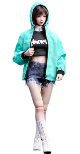 Ropa para muñeca a escala 1/6: Traje deportivo de mezclilla para figura de acción coleccionable de 12 pulgadas ATX-060A