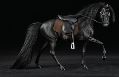 Figura de caballo coleccionable JXK: Caballo ILI, pintado a mano por expertos, resina realista y segura, miniatura a escala 1:12
