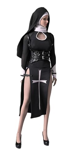 Ropa para muñecas femeninas a escala 1/6: Conjunto coleccionable de hermanas sin restricciones de la iglesia