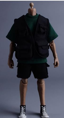 Ropa para muñecas a escala 1/12: chaleco, accesorio coleccionable