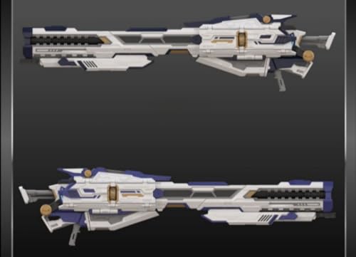 Kits de modelos de plástico QianQiuShang: Pistola electromagnética pesada RaiGun QQS-01 para figuras de acción coleccionables Sclae a escala 1/100