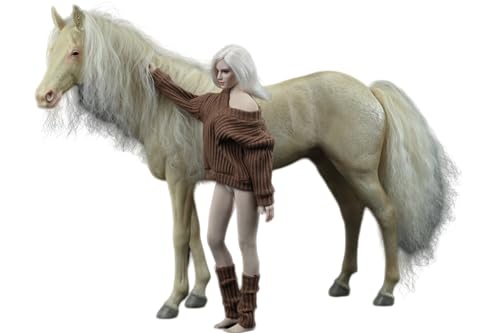 Figura de caballo coleccionable JXK: Caballos Akhal-Teke negros, pintados a mano por expertos, resina realista y segura, miniatura a escala 1:6.