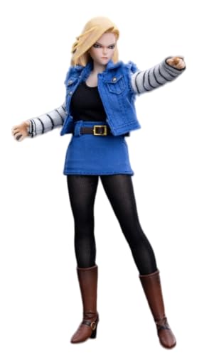 Figura coleccionable Cdtoys con accesorios: Cabeza esculpida, ropa y accesorios para figura femenina en miniatura a escala 1:12 (cd048A)