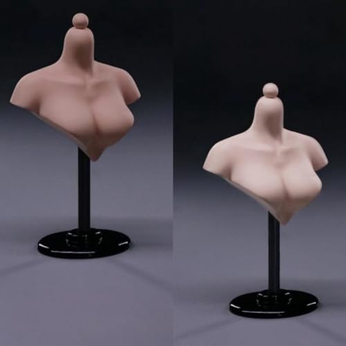 YMTOYS - Figura de cuerpo completo femenino a escala 1:6 para esculturas de cabeza, piel clara