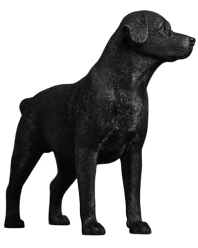 Figura de perro coleccionable JXK: Labrador, pintada a mano por expertos, realista, resina segura, miniatura a escala 1:12