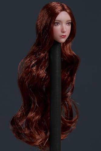 1:12 Scale Female Head Sculpt, Cute Girl Head Sculpture for 6-inch Action Figures