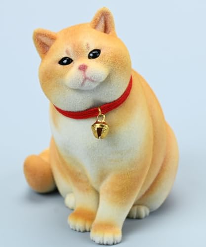 Figura de gato coleccionable JXK: British Shorthair, miniatura a escala 1:6