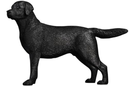 Figura de perro coleccionable JXK: Labrador, pintada a mano por expertos, realista, resina segura, miniatura a escala 1:12