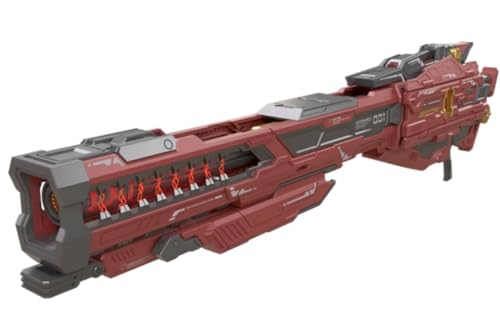Kits de modelos de plástico QianQiuShang: Pistola electromagnética pesada RaiGun para figuras de acción coleccionables Sclae a escala 1/100