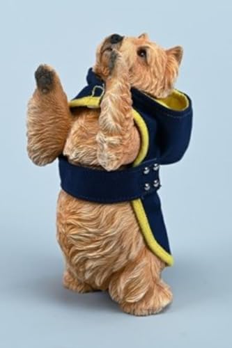 JXK Collectible Dog Figure: Wesi Highland Terrier, Expertly Hand-Painted, Lifelike, Safe Resin, 1:6 Scale Miniature Animal Figurine