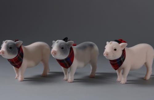 Figura de cerdo JXK: El cerdito, figura de animal en miniatura a escala 1:6