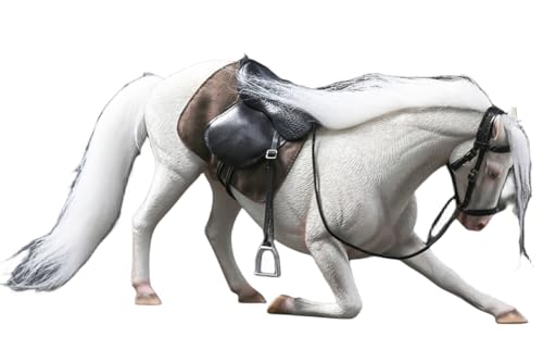 Figura de caballo coleccionable JXK: Hannover3.0, pintada a mano por expertos, realista, resina segura, miniatura a escala 1:12.