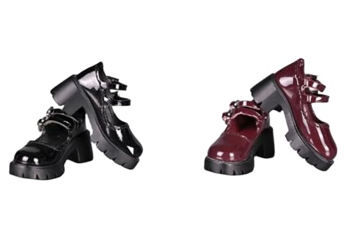 Accesorio para figura a escala 1/6: Zapatos de cuero huecos JK, modelo en miniatura coleccionable