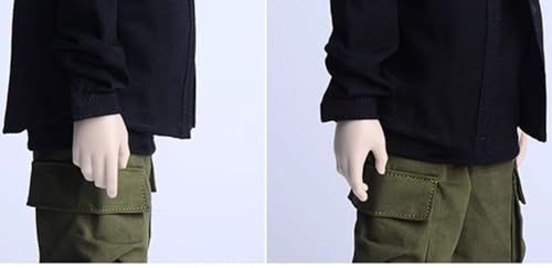 Ropa para muñeca a escala 1/6: Camisa de manga larga para figura de acción coleccionable de 12 pulgadas
