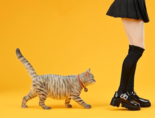 Figura de gato coleccionable JXK: Felis Catus, pintada a mano por expertos, realista, de resina segura, miniatura a escala 1:6.