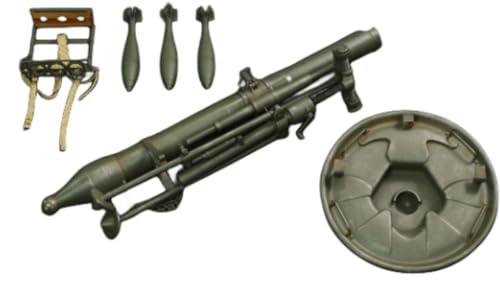 Accesorio de figura a escala 1/6: Modelo de morteros pesados de máquina, miniatura coleccionable