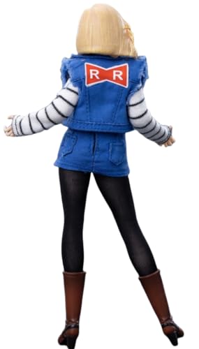 Figura coleccionable Cdtoys con accesorios: Cabeza esculpida, ropa y accesorios para figura femenina en miniatura a escala 1:12 (cd048A)