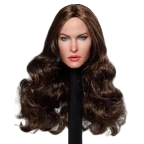 Escultura de cabeza femenina a escala 1:6, escultura de cabeza de niña europea para figuras de acción de 30 cm GC029B