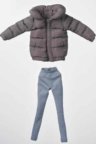 Figura a escala 1/12 Ropa para muñeca: Conjunto de chaqueta de plumas Accesorio coleccionable