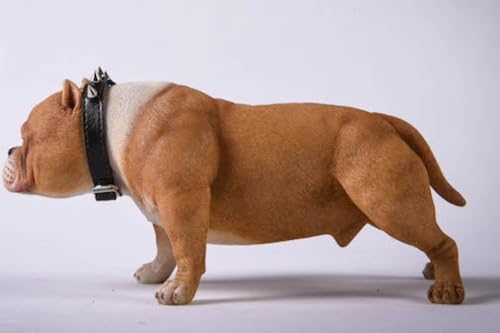 Figura de perro coleccionable JXK: Bully Dog, pintada a mano por expertos, realista, de resina segura, miniatura a escala 1:6.