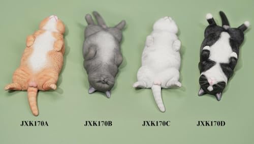 Figura de gato coleccionable JXK: Lethargic Cat 6.0, pintada a mano por expertos, realista, de resina segura, miniatura a escala 1:6.