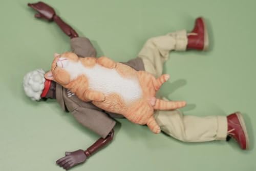 Figura de gato coleccionable JXK: Lethargic Cat 6.0, pintada a mano por expertos, realista, de resina segura, miniatura a escala 1:6.