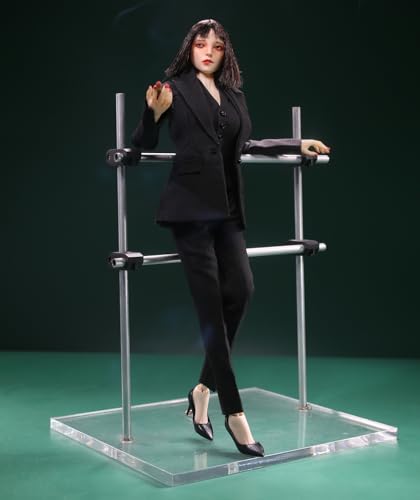 Ropa para muñeca a escala 1/6: Traje ajustado azul femenino para figura de acción coleccionable de 12 pulgadas