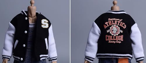 Ropa para muñecas a escala 1/12: abrigo de béisbol, accesorio coleccionable