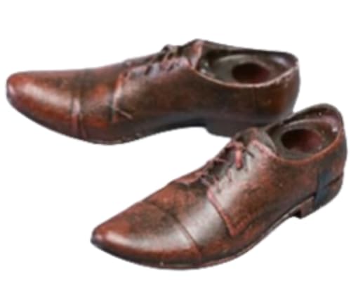 Accesorio para figura de acción a escala 1/12: Botas y zapatos de cuero para hombre