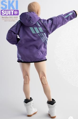 Accesorio de figura de acción a escala 1/6: modelo de botas de esquí, miniatura coleccionable